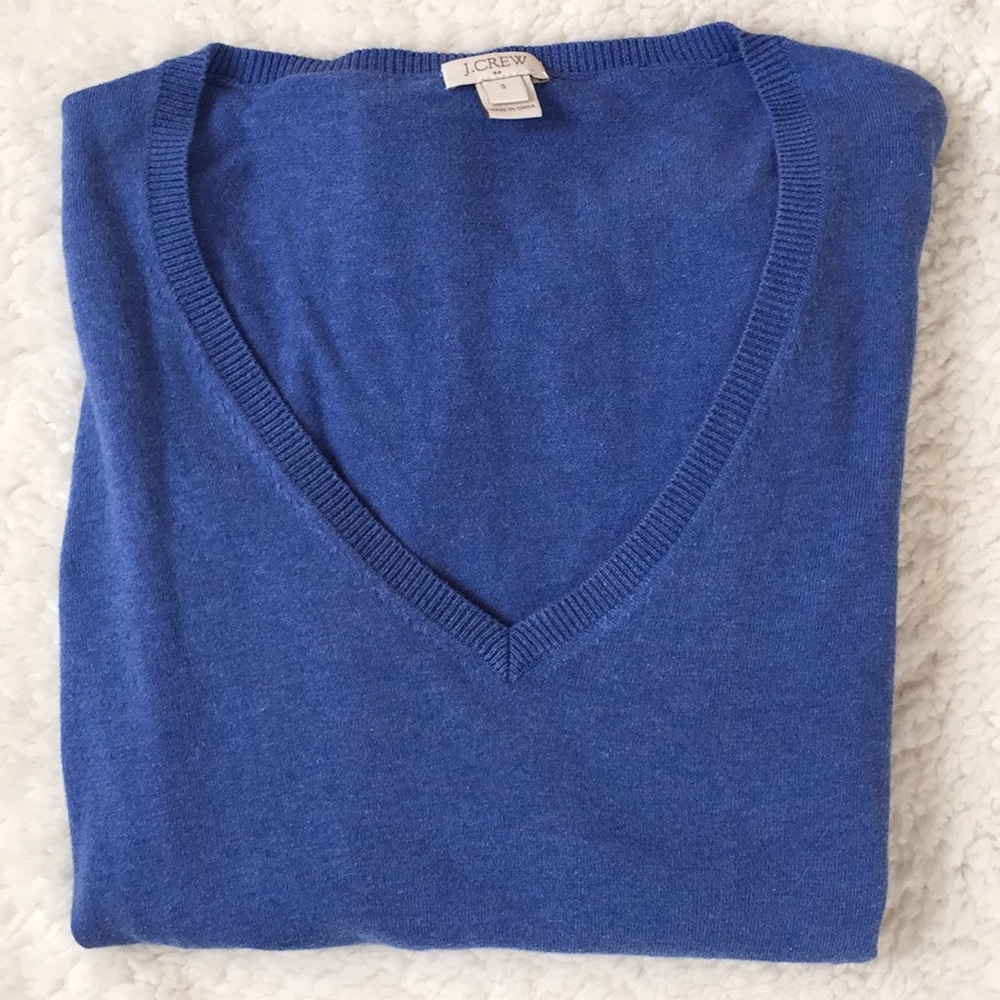 J. Crew Factory Cotton V-Neck, Size Small
